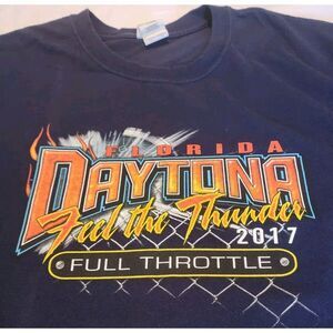 GILDAN TSHIRT DAYTONA BEACH FLORIDA FULL THROTTLE 2017 MENS‎ XL 76TH BIKE WEEK